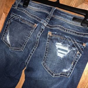 Women’s Buckle Black Bootcut Jeans Size 28x32